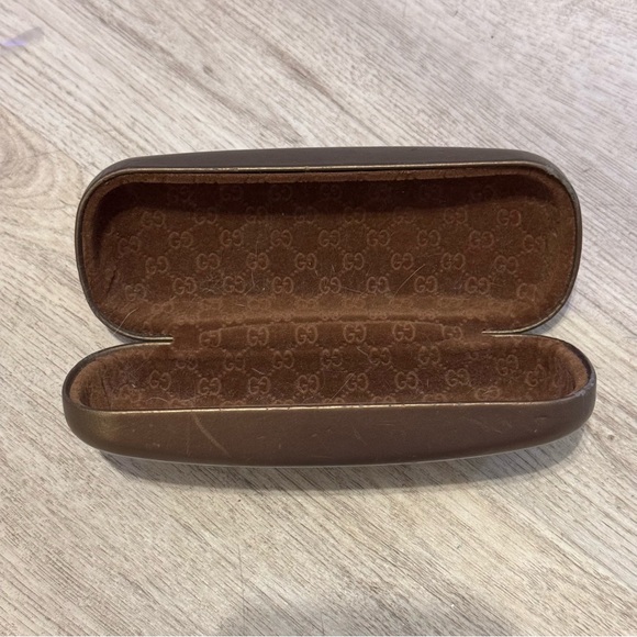 VINTAGE GUCCI - Bronze Sunglasses Eye Glasses Hard Shell Case - Case Only - Picture 5 of 7